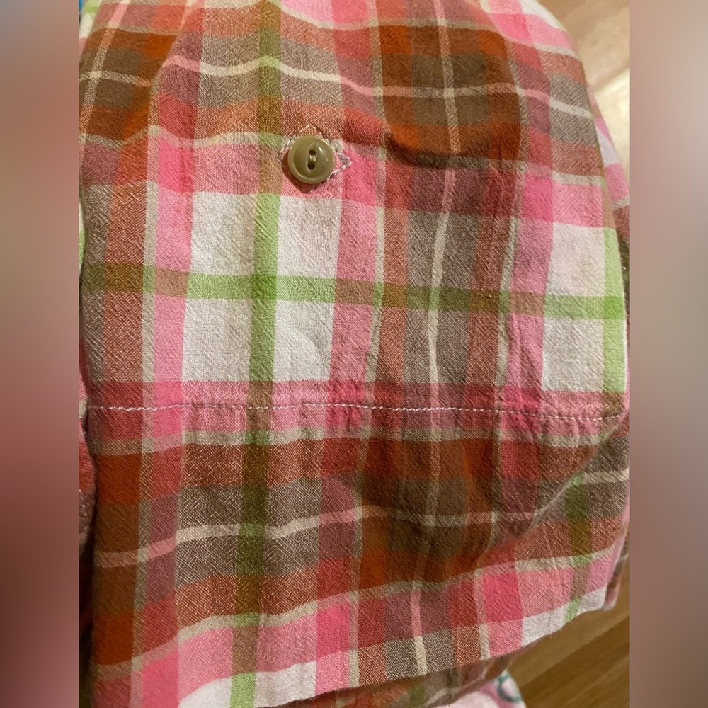 Eddie Bauer Multicolor Plaid Button Down Shirt - Picture 3 of 4